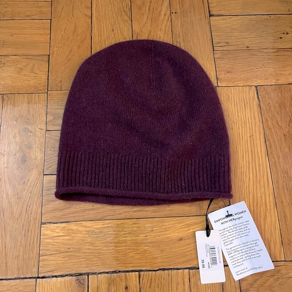 Cashmere Beanie (Purple Potent) - NEVER WORN